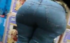 Big Latin Grandma With A Big Ass At The Store