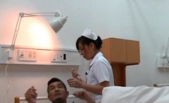 Curvy a-hole asian nurse severe encounter with a huge dick