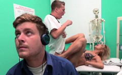 Blonde cheating bf with doctor