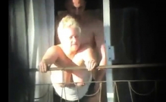 hotel balcony fuck