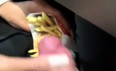 Small french fries with mayonnaise