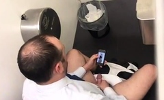 Str8 spy daddy in public toilet part 2