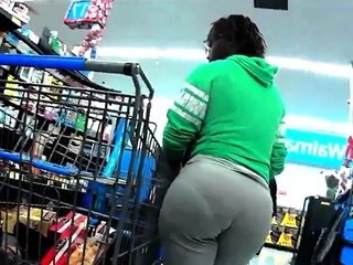 Ghetto Black Booty Milf Got A Wedgie!!!