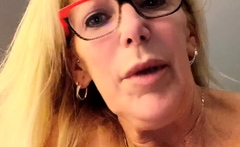 Mature blonde amateur milf hot webcam blowjob