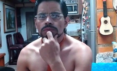 Sensual Latin Boss masturbating Part 4 doing a Cam Show