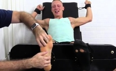 Rough group gay sex Cristian Tickled In The Tickle Chair