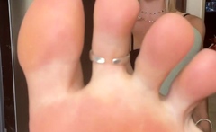 Blonde youngsters Foot Fetish