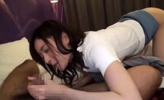 Japanese teen blowjob and hard fuck uncensored