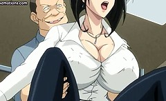 Big Titted Anime Gets Anally Fucked